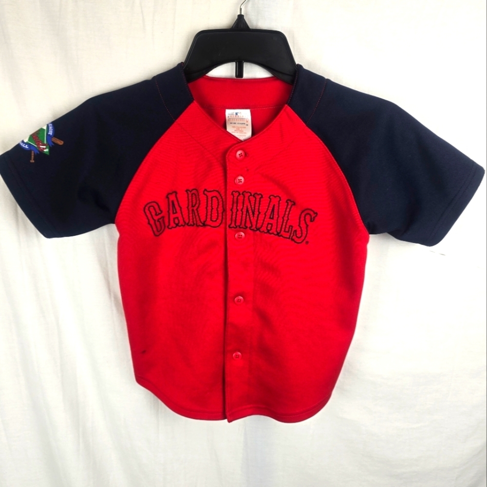 Genuine Merchandise Cardinals Kids Red Baseball Jesrsey Sz 7